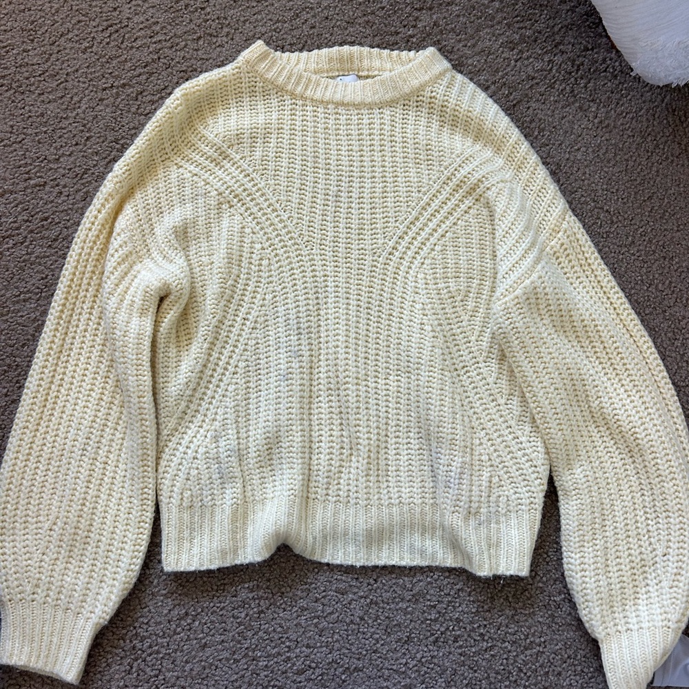 yellow sweater